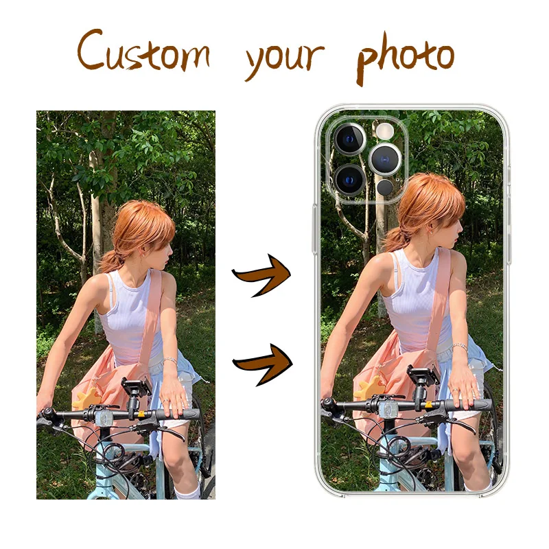 Customized DIY photos Phone Case For iPhone 17 16 15 14 13 12 11 Pro Xs Max SE 2020 2022 X XR Air 6s 7 8 Plus 16e TPU Soft Cover