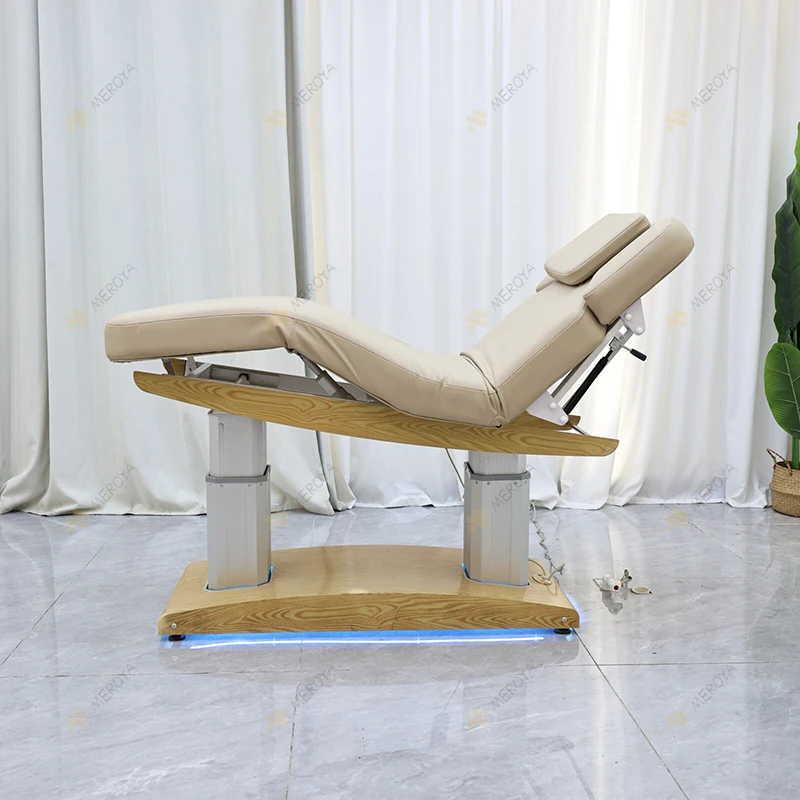 Modern Salon             Bed - 4 Motors, Reclining, LED Lights, Electric Therapy