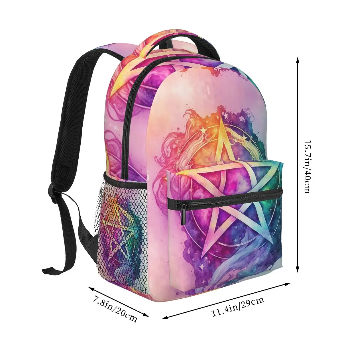 Occult Satanic Pentagram Backpacks Boys Girls Bookbag Children School Bags Cartoon Travel Rucksack Shoulder Bag Large Capacity