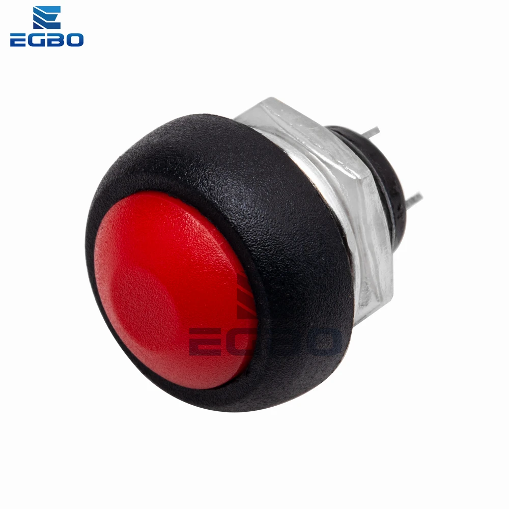 5 ~ 10 قطعة EGBO Mini 12 مللي متر مقاوم للماء لحظة تشغيل/إيقاف دفع زر مفتاح دائري PBS-33B لاردوينو