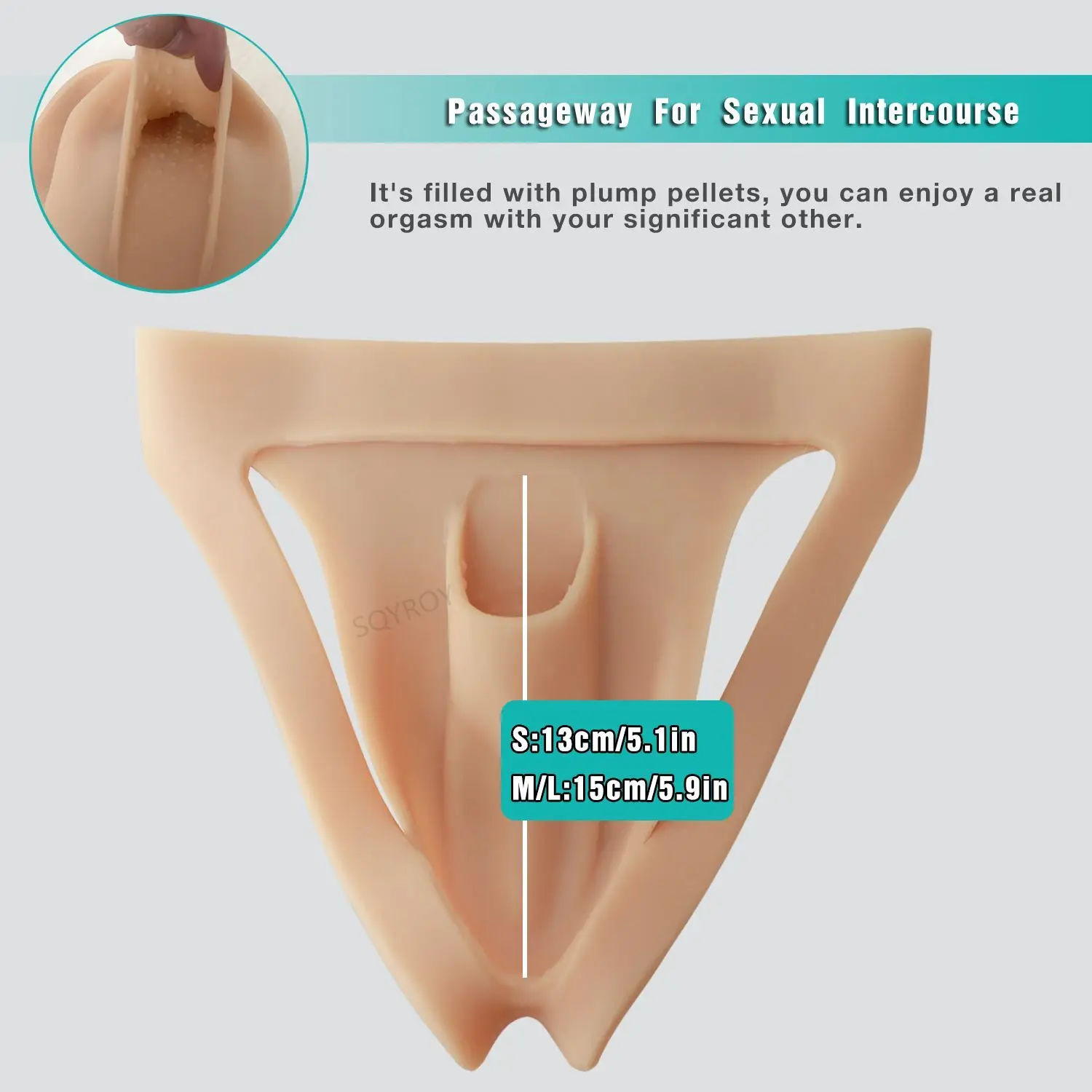 Realistic Silicone Fake Vagina Panties Gays Pussy Pants Sexy Fake Vagina Form Crossdresser Transgender Shemale Drag Queen Cospla