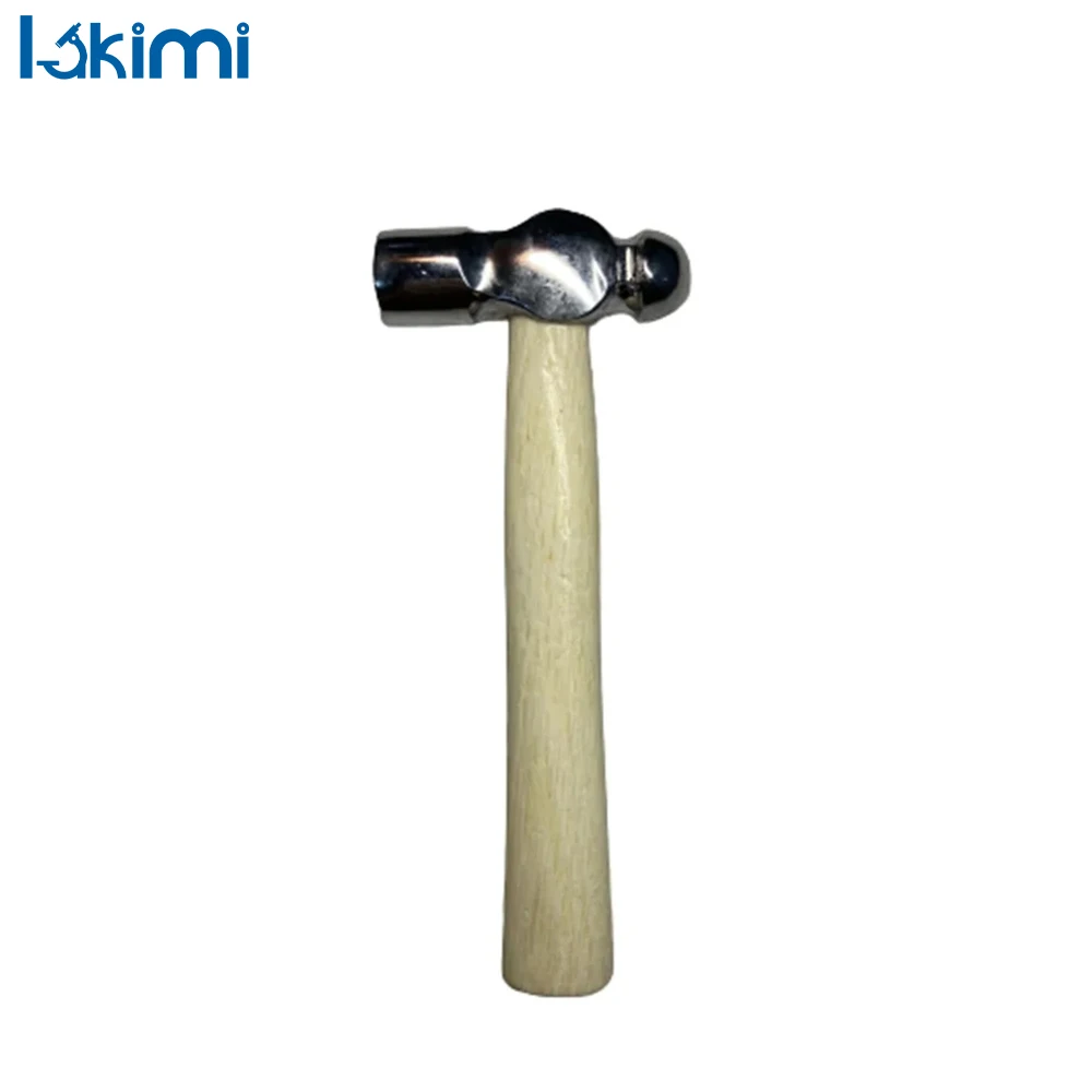 

Round Head Mini Hammer with Wooden Handle, Designed for Walnut Smashing and Car Escape LA-AA62