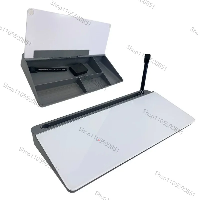 Whiteboard Desktop Whiteboard Dark Grey Small Whiteboard Blackboard Graffiti Remarks Glass Office Storage