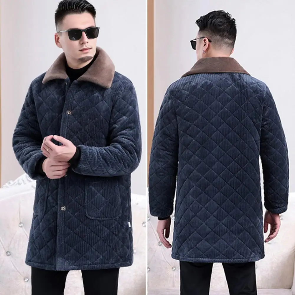 

Весенне-осеннее новое длинное хлопковое пальто, новое шерстяное однотонное повседневное деловое модное мужское пальто, тонкая ветровка, куртка