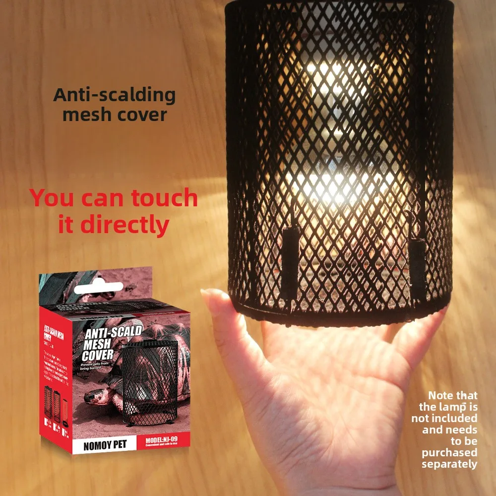 

NOMOY Burn-Proof Reptile Enclosure,Mesh Screen Top Wooden Cage for Arboreal Lizards & Snakes, Prevents Pet Burns from Heat Lamps