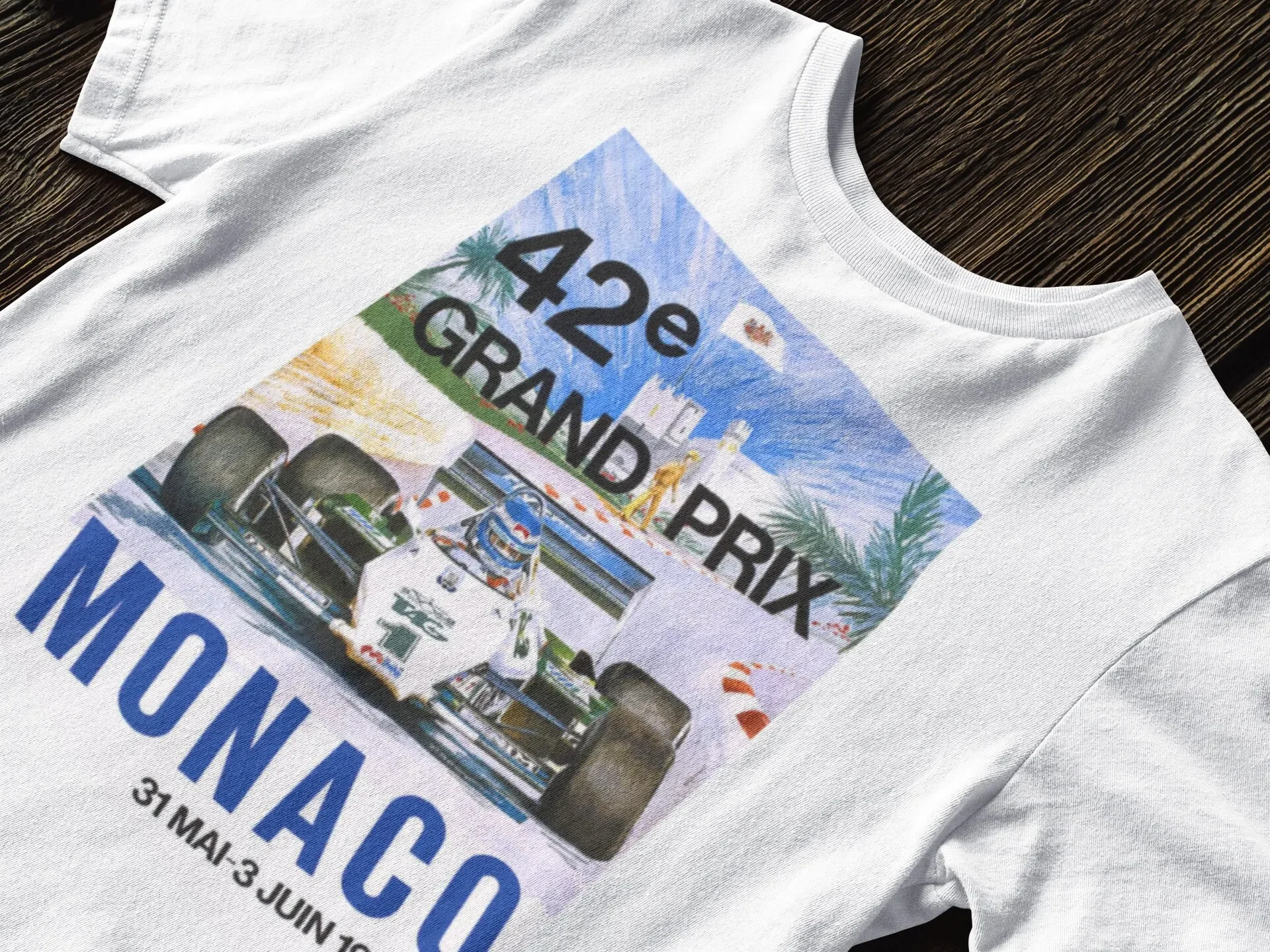 T-shirt Grand Prix de Monaco Vintage Racing Motorsport Sweat Automobile Race Retro Poster Gp Lover Car Clothing