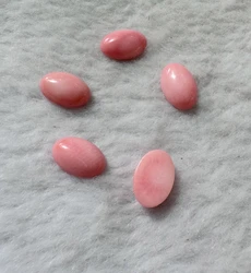 Wholesale 2pcs Natural Pink Coral Bead Cabochon,8x12mm Oval Sea Bamboo Coral Bead Cabochon Ring Face For Jewelry