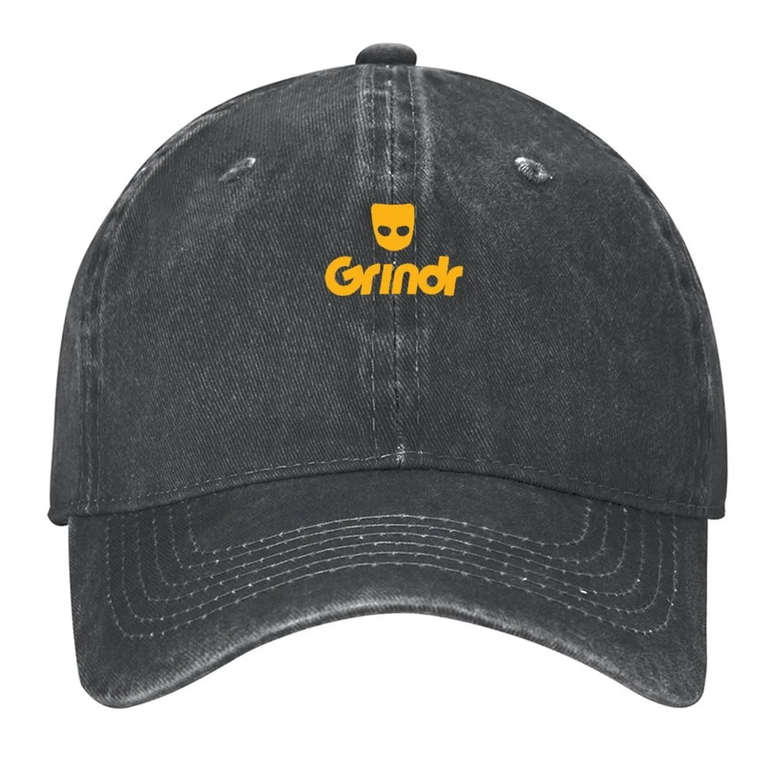

logo-Grindr Classic T-Shirt Baseball Cap Unique hats Hat Beach Visor Hat Man For The Sun Male Women's