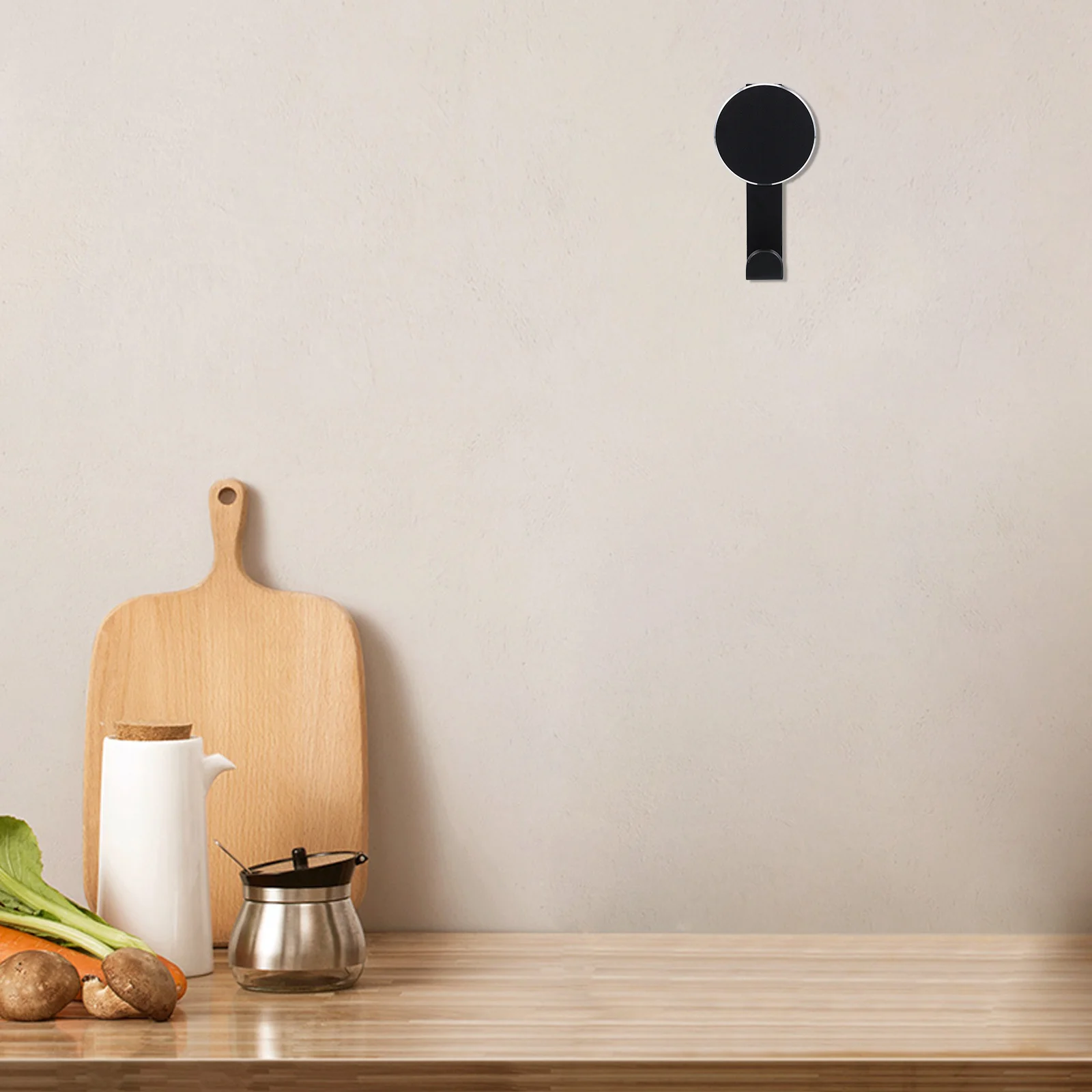 

Aluminum Alloy Thickened Kitchen Hooks Wall Mounted No Drill Installation Waterproof Multifunctional Hook for Hanging Utensils