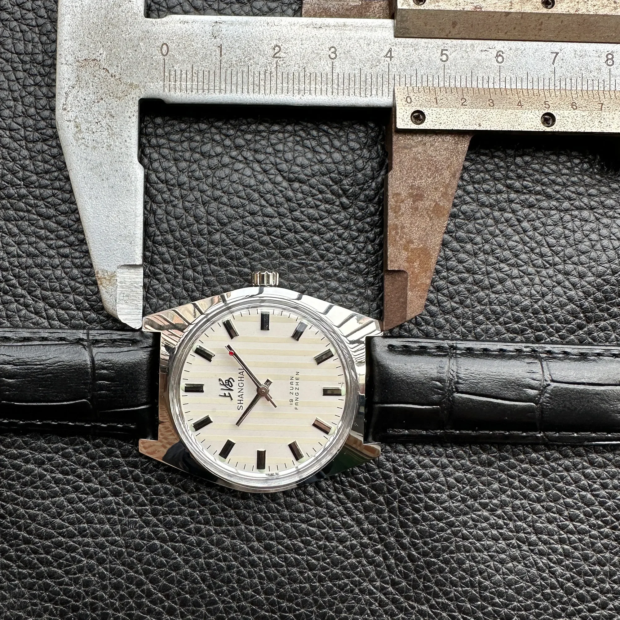 Reloj Shanghai con movimiento mecánico Manual para hombre, 7120, relojes de pulsera mecánicos de negocios simples Retro, 36mm