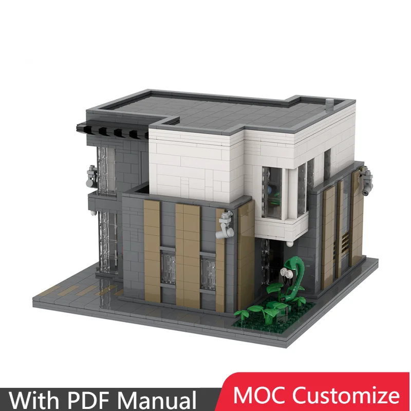 

3189 шт. MOC, креативные сборные домики, модульные строительные блоки, модель, образовательная сборная игрушка для мальчиков, подарок на Рождество и день рождения