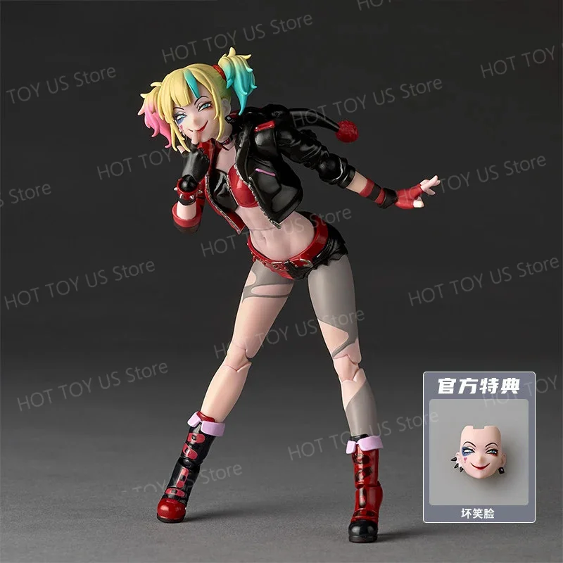 

In Stock Kaiyodo Harley Quinn Revoltech AMAZING YAMAGUCHI Suicide Squad The Clown's Girl Movability Model Toys