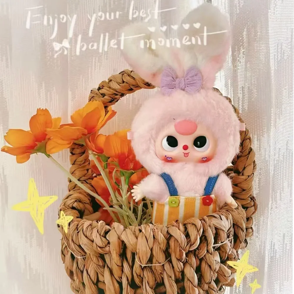 Baby Three Rabbit Macaron Cute Mini Bunny Caja ciega de felpa 1 pieza (1 de 14 estilos posibles) Regalos de cumpleaños (1 unidad BlindBox)