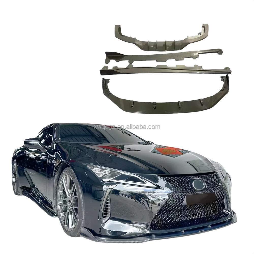 for Lexus LC500h lc500 ART style carbon fiber body kit front diffuser side skirts rear diffuser bumper rear spoiler