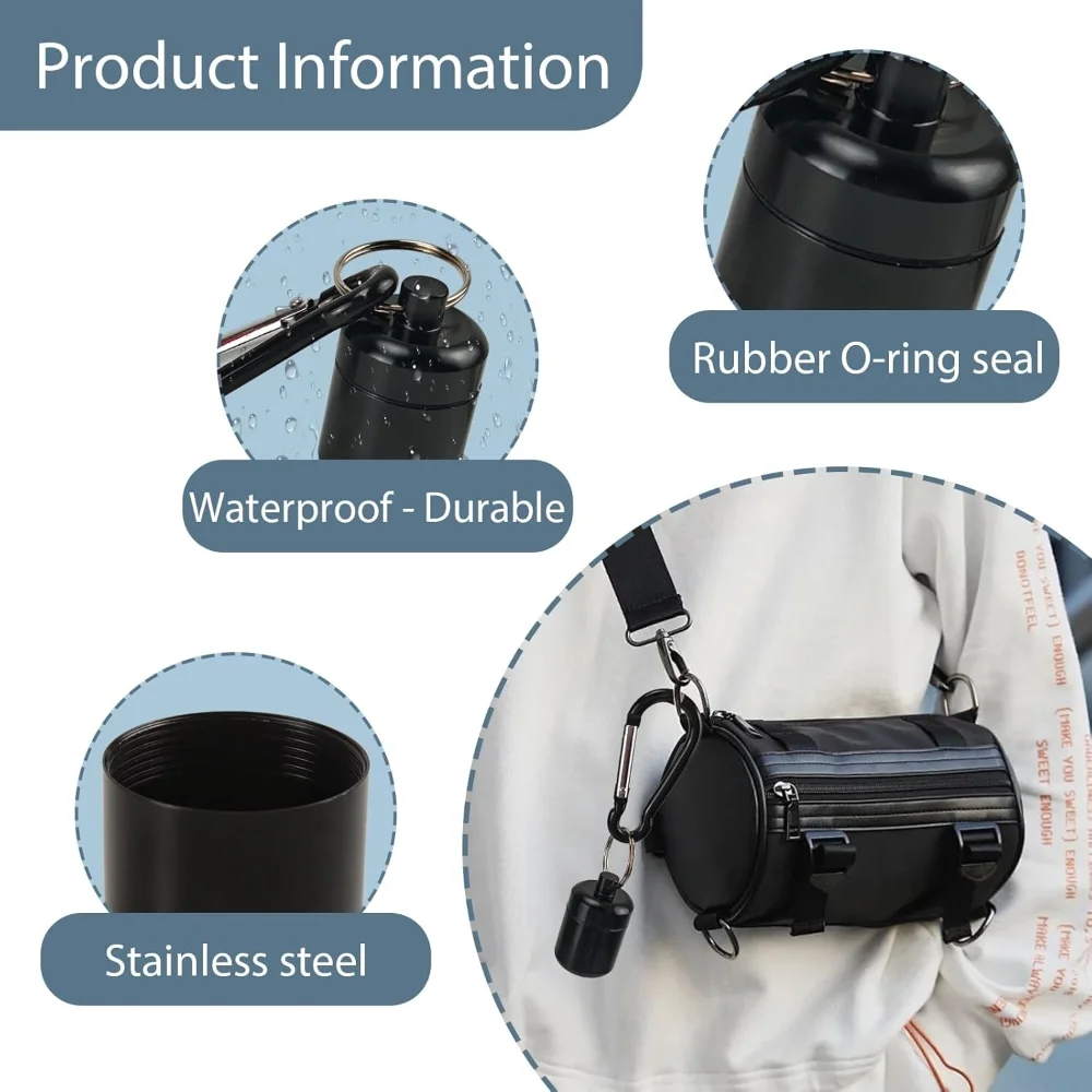 جديد Premuim المحمولة الألومنيوم مقاوم للماء حبوب منع الحمل صندوق سدادة الأذن المفاتيح حاوية السفر للمجوهرات أو سدادات الأذن أنيق #4