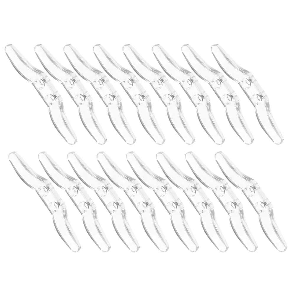 20Pcs Transparent Blind Cord Keeper Double-Hole Ropes Cleat Hook for Curtains Roller Blinds Child Safety Cord Holder