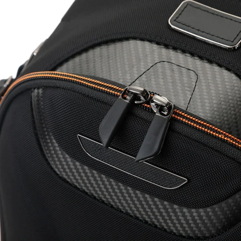 New Men's Outdoor Hiking Backpack with Carbon Fiber and Genuine Leather, Waterproof Laptop Backpack