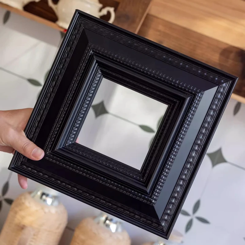 

Vintage Photo Frame Empty Custom European-style Mounting Frame Custom Black White Hanging Wall Marco De Fotos Home Decorations