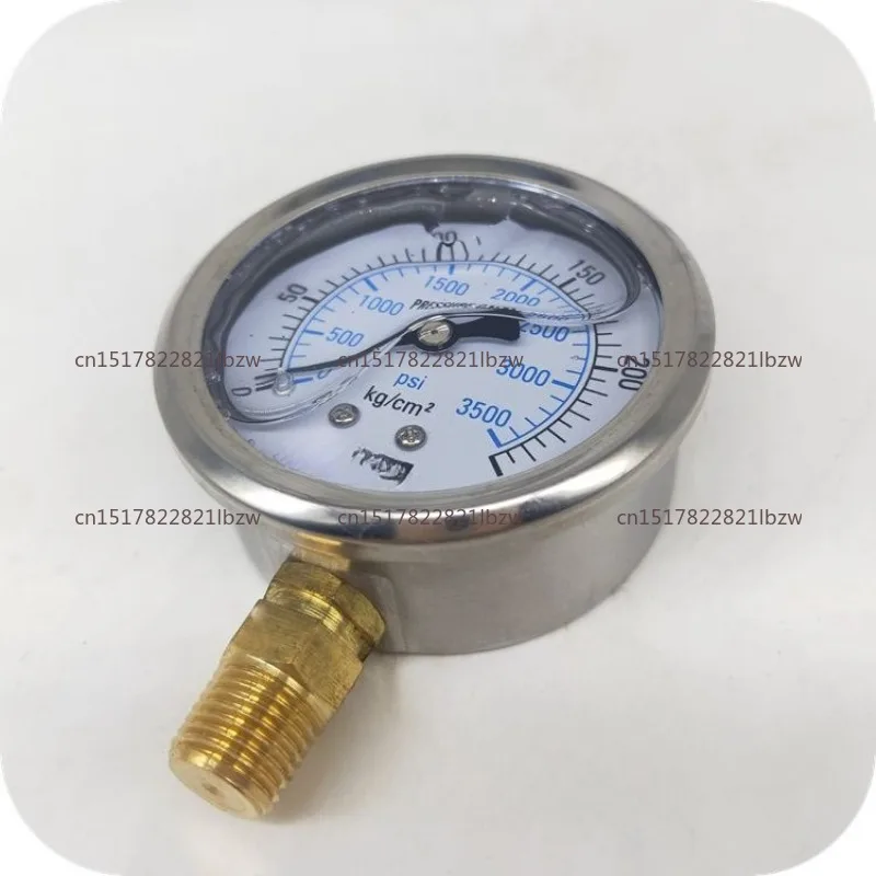 YN60 Stainless Steel Shell Shock-proof Pressure  0-250KG Shock-proof Hydraulic Oil  Water Pressure Gauge