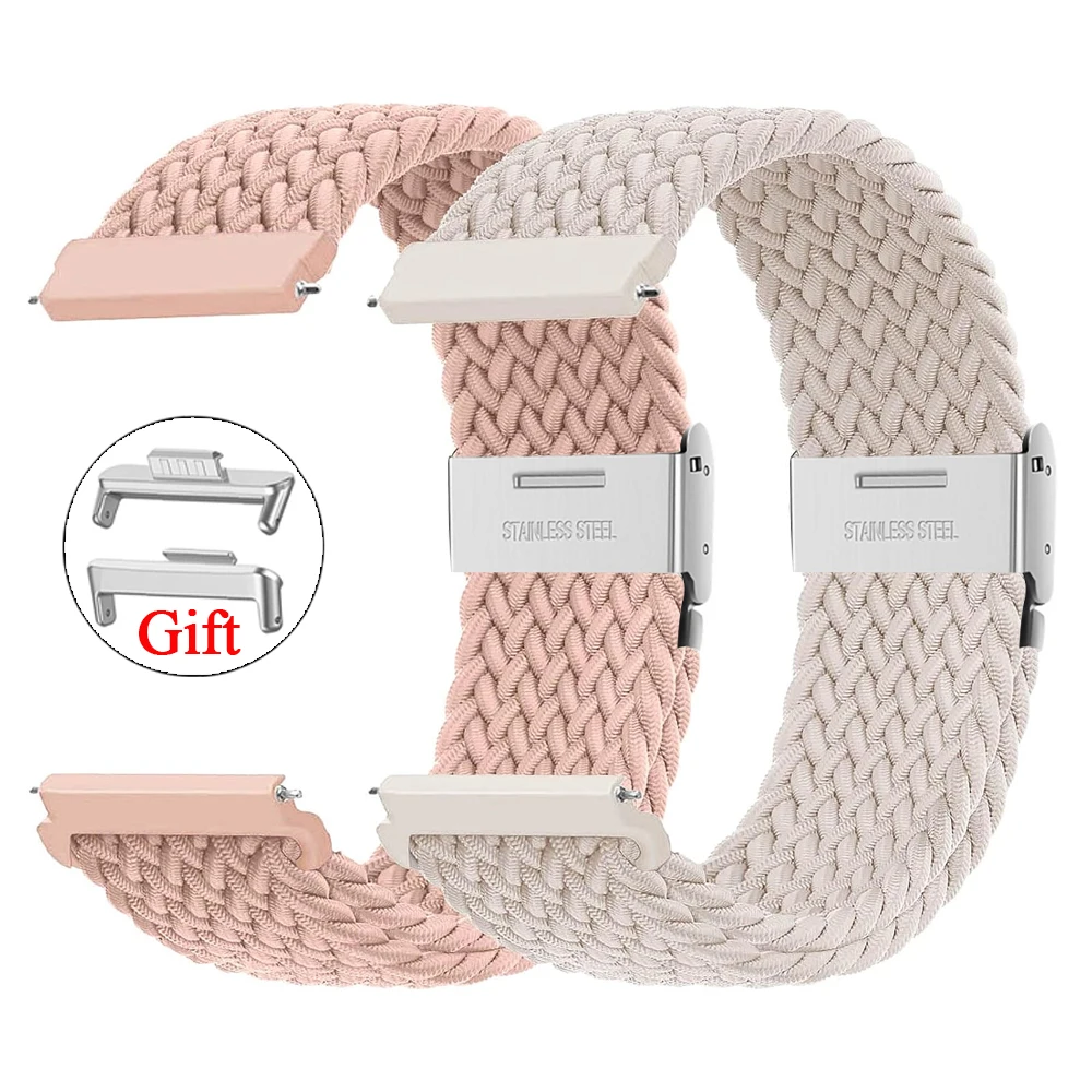 سوار نايلون مرن مضفر لساعة HUOHE ، حزام بديل للمعصم ، إكسسوارات حزام ، مناسب لساعة HUOHE Fits 3 ، سوار