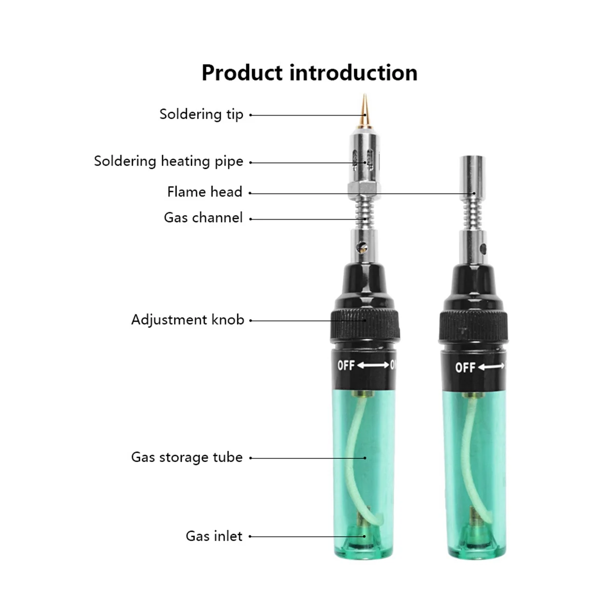 Gas Soldering Iron Set MT-100 Pneumatic Lo Iron 3-In-1 Kit Multifunctional Gas Soldering Iron