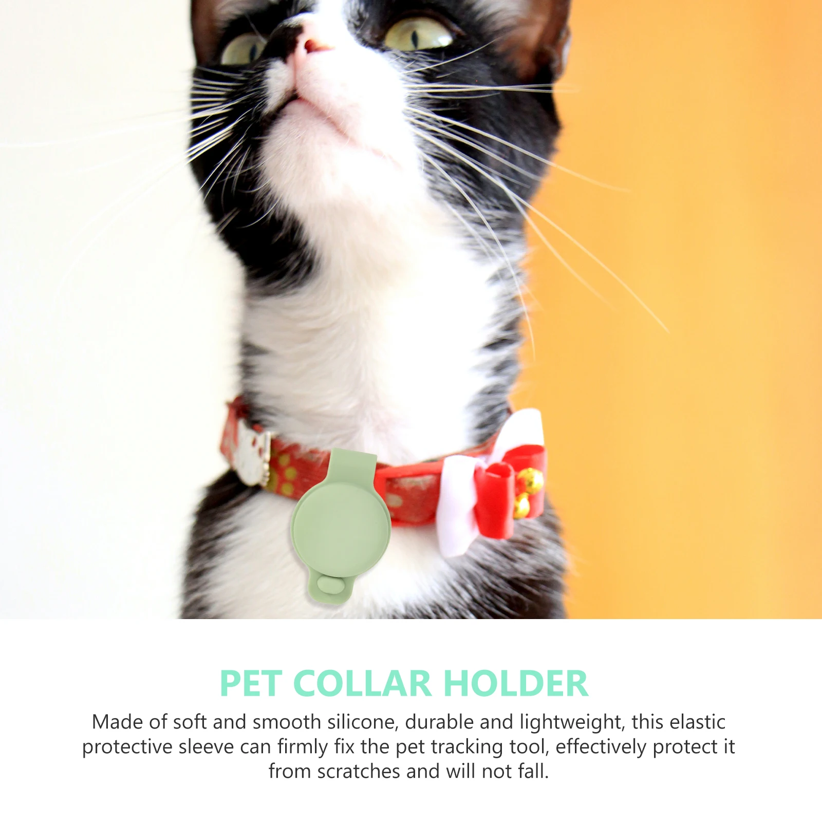 

1pc Pet Collar Holder Silica Gel Lightweight Locator Protective Case for Cat Dog Tracker Durable Cover Tag Pet Supplies
