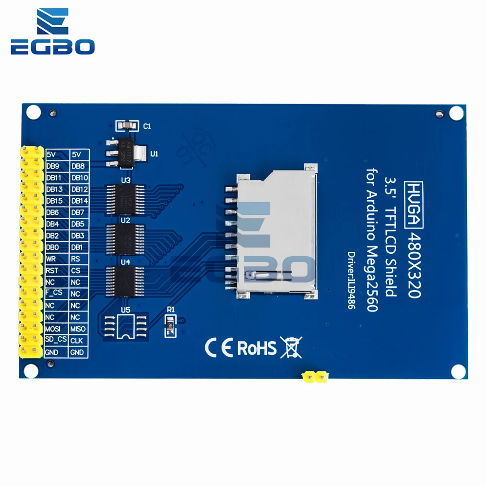 EGBO 3,5 дюймовый TFT ЖК-экран модуль Ultra HD 320X480 для Arduino MEGA 2560 R3 плата