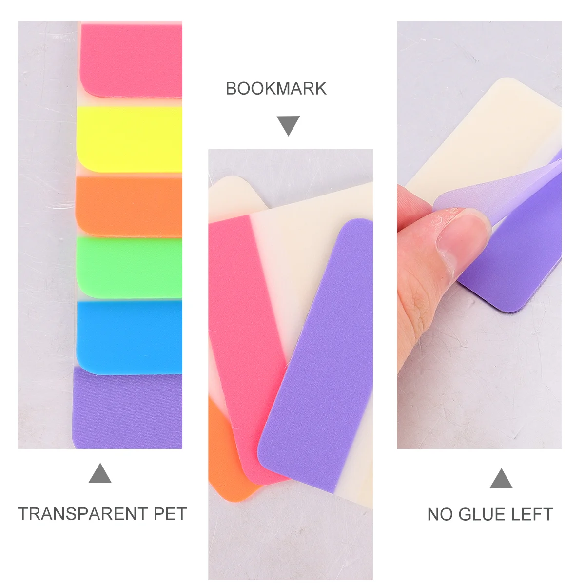 다채로운 셀프 스틱 패드, 컬러 라벨 인덱스 스티커 탭, 네온 사인