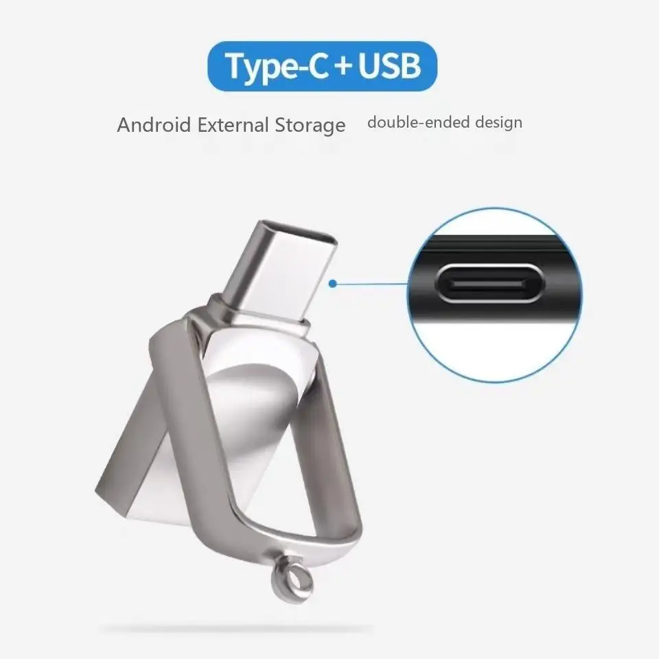 CCSN 2in1 Pen Drive USB-накопитель 32 ГБ 64 ГБ 128 ГБ для ПК TYPE-C Высокоскоростной USB-накопитель 128 ГБ USB 2.0 TYPE-C 32 ГБ 64 ГБ