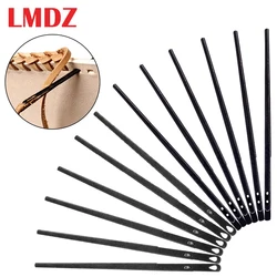 LMDZ Leather Sewing Craft Tool Leather Rope Lace Needle Double Hole Single Hole DIY Hand Tool for Leather Cords Knitting Needle