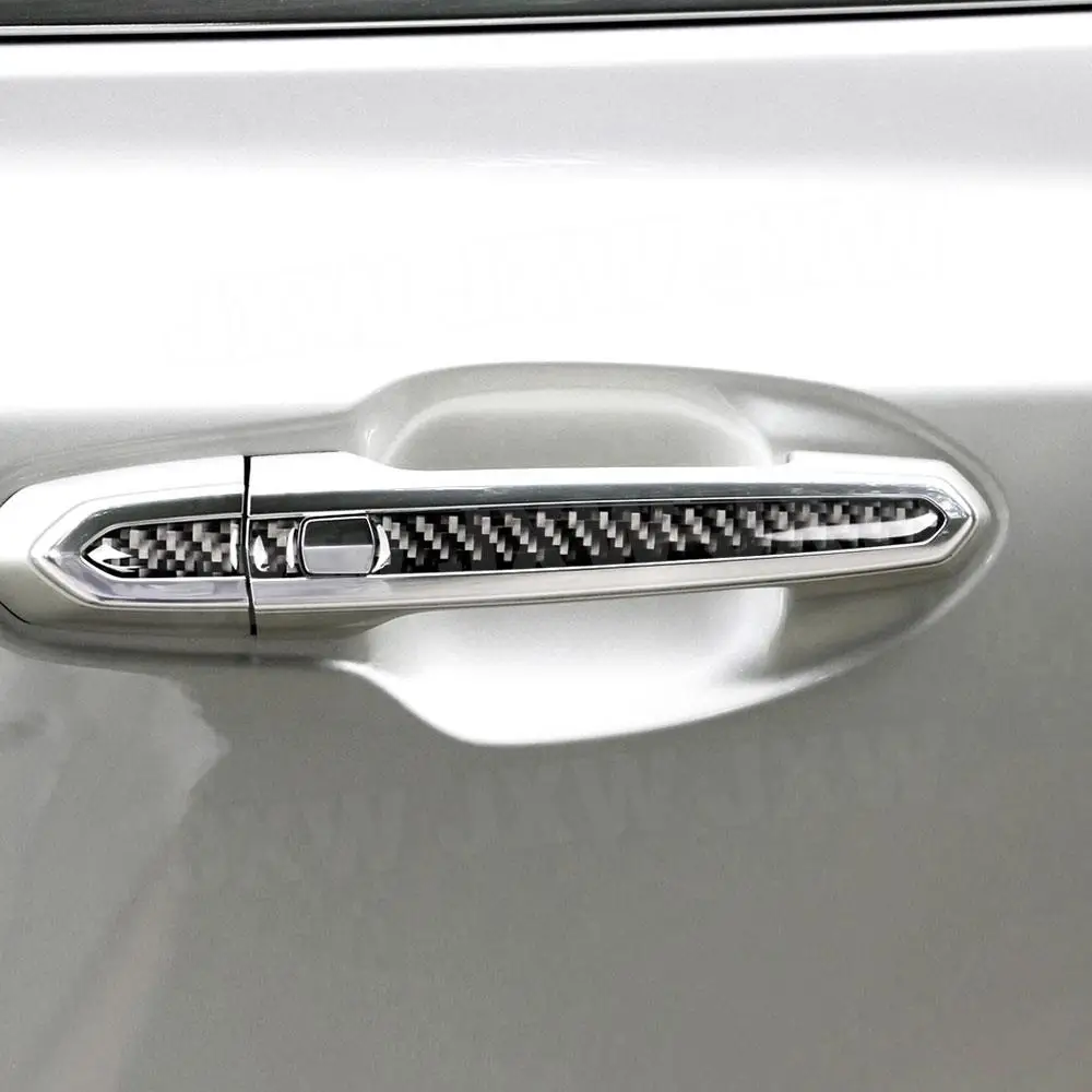 

Carbon Fiber Exterior Car Door Handle Cover Car Accessories Interior Car Decor Car Trim For Cadillac XT5 2016-2019