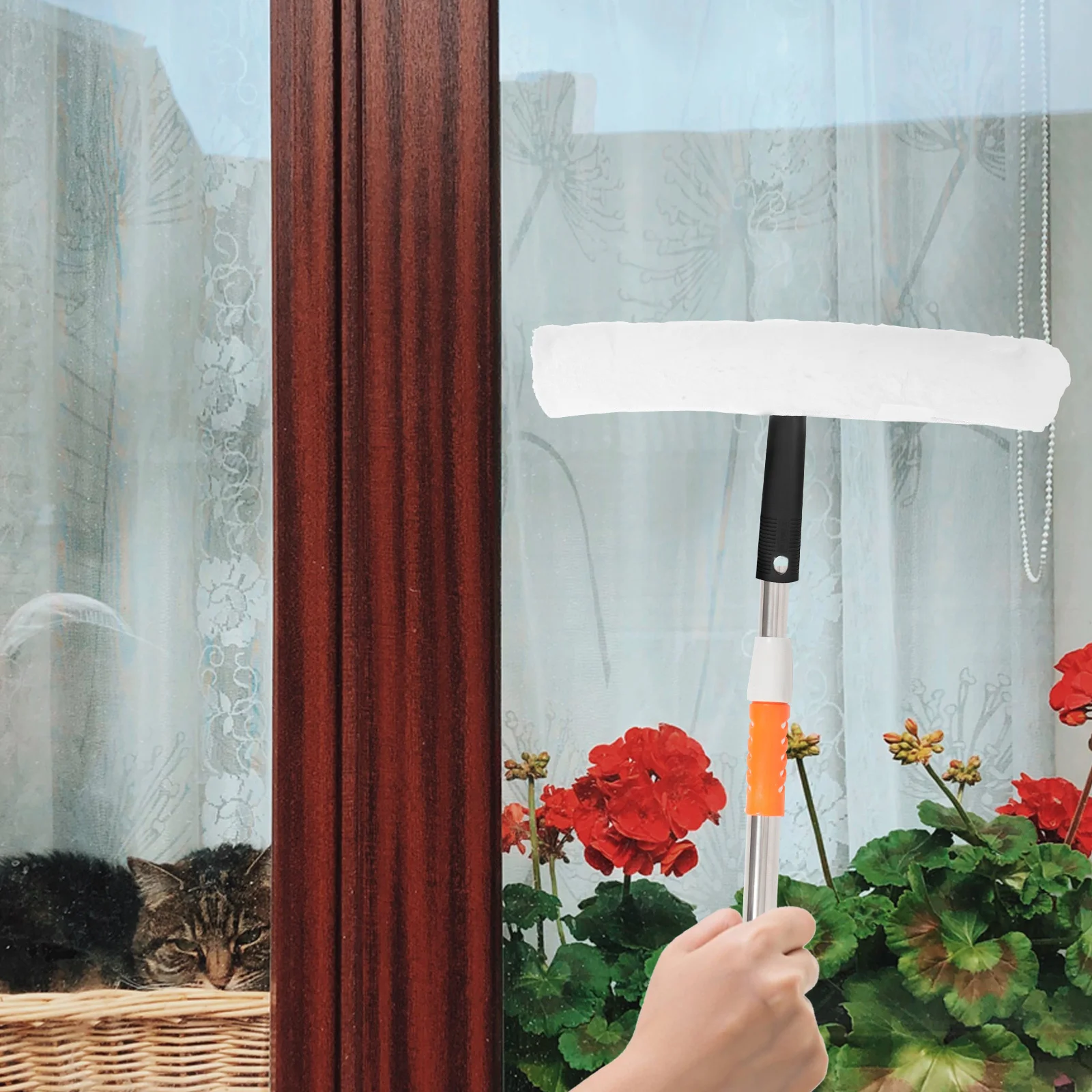 

Versatile Squeegee 35cm for Windows Mirrors Cars Showers Bathrooms Easy Operation Durable Design Safe Reliable Cleaning