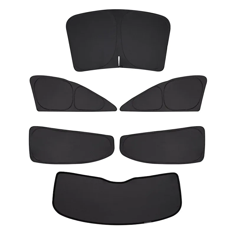 Heat Insulating Privacy Full Blackout Window Sun Curtain Side Window Sun Shade Car Interior Accessories Perfect For Tesla Model view 6