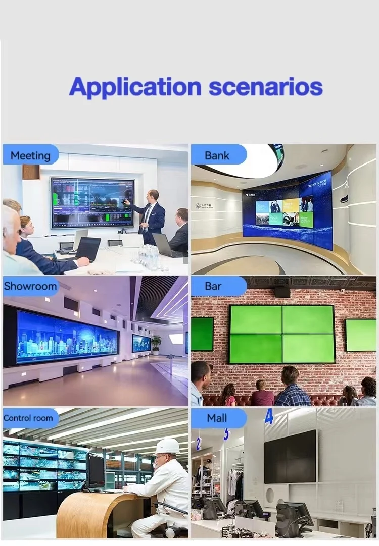 

2025 hot sale High Quality Video Wall Processor 2x4 1x8 1x4 Compatible- loop connection DP 4k Video Wall Controller lcd controll