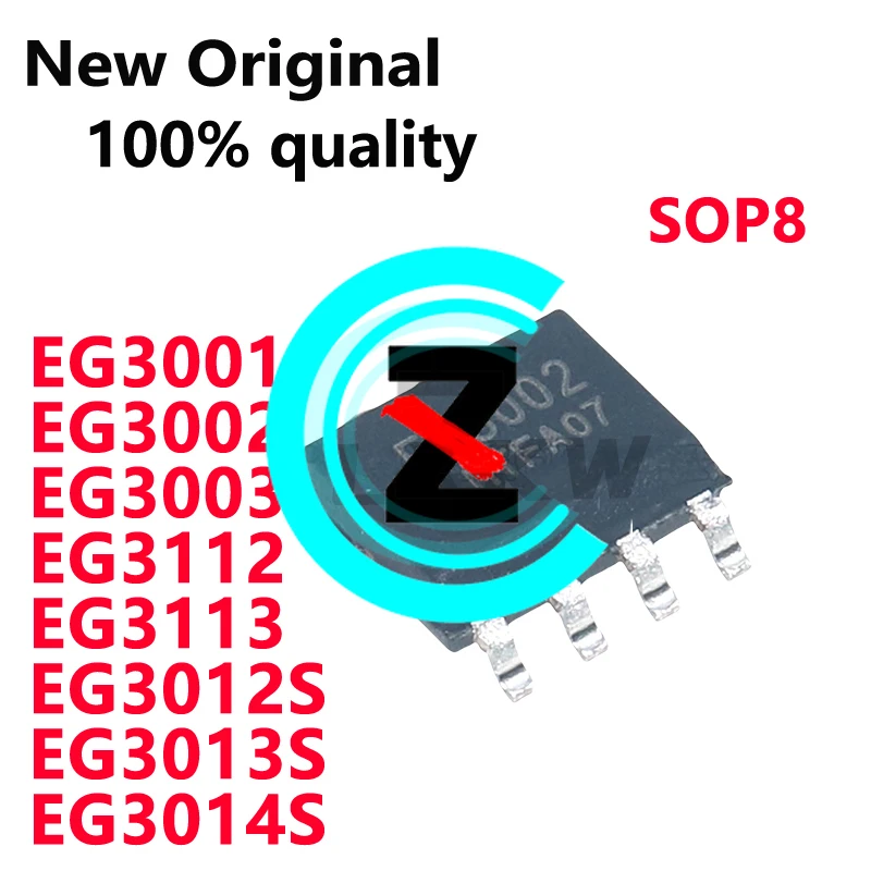 10/PCS New Original EG3001 EG3002 EG3003 EG3112 EG3113 EG3012S EG3013S EG3014S SOP8 MOSFET driver chip In Stock