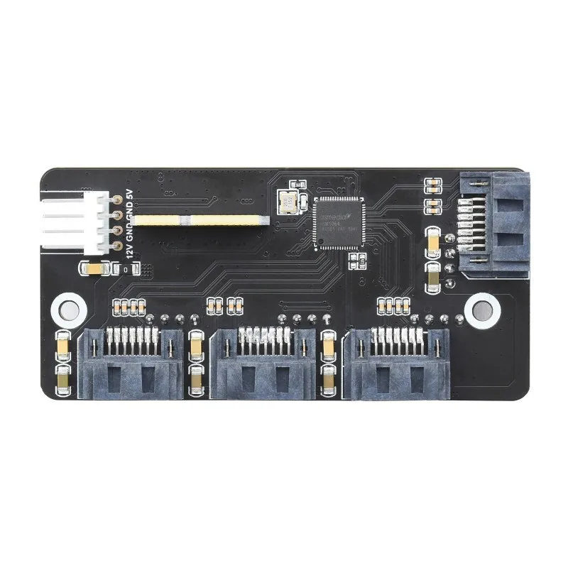 Placa de desarrollo expansora PCIe a 4-Ch SATA 3,0 para Raspberry Pi Compute Module 4 CM4 IO Board 6Gpbs interfaz SATA de alta velocidad