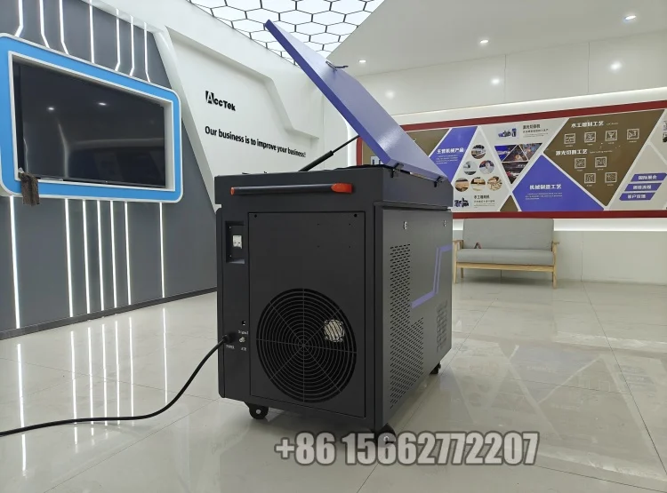 กําจัดน้ํามันออกไซด์ 300w 500w Pulse Laser เครื่องทําความสะอาดสําหรับทําความสะอาดสีเคลือบเงาเคลือบ Strip Rust Remover