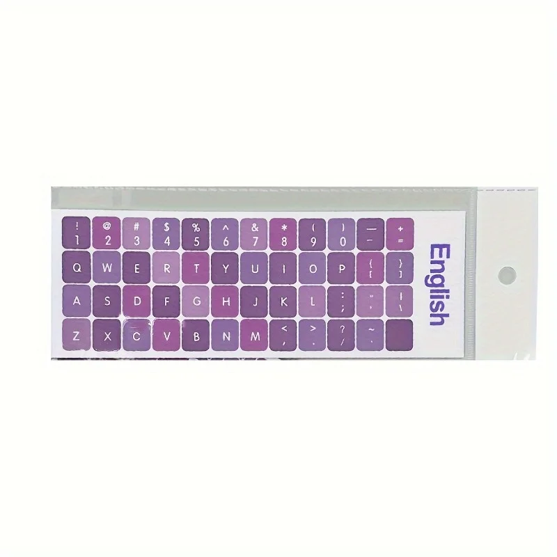 1. Universal Purple Colorful Keyboard Key Stickers Waterproof Keycap Decal Stickers For Desktop PC Notebook Laptop Computer Acce