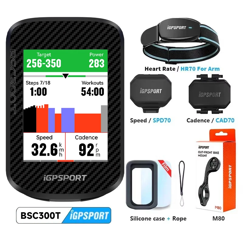 IGPSPORT BSC300T Touch-screen Bike Computer Wireless Speedometer