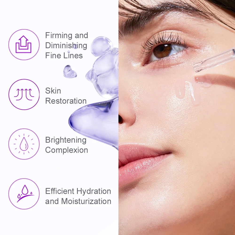 Retinol removedor de rugas rosto soro ácido hialurônico anti envelhecimento linhas finas levantamento pescoço rugas soro facial cuidados com a pele