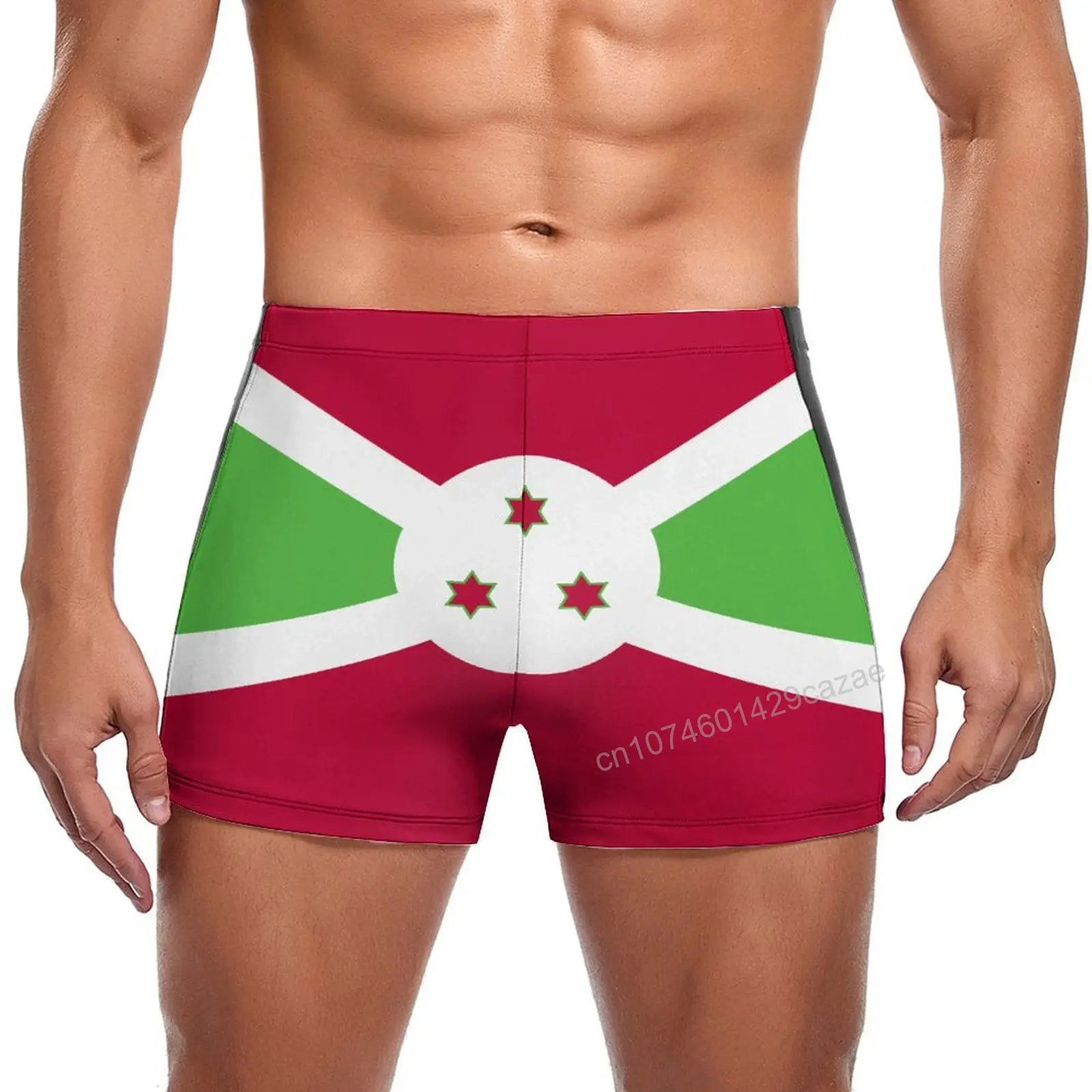 

Swimming Trunks Burundi Flag Quick Dry Shorts For Men Swim Beach Short Summer Gift