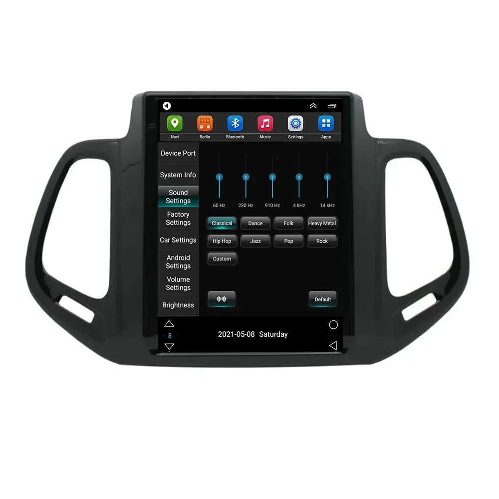 9.7 أندرويد 14 Carplay راديو السيارة Carplay لسيارة جيب كومباس 2 MP 2016-2030 ستيريو 5G رئيس وحدة سيارة مشغل وسائط متعددة شاشة تعمل باللمس