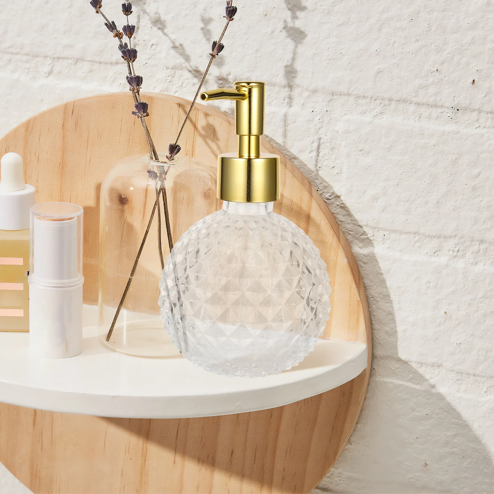 

1Pcs 220Ml Pump Bottle for Travel Multipurpose Liquid Dispenser with Non-Slip Design Suitable Camping Hotel Use Empty Container