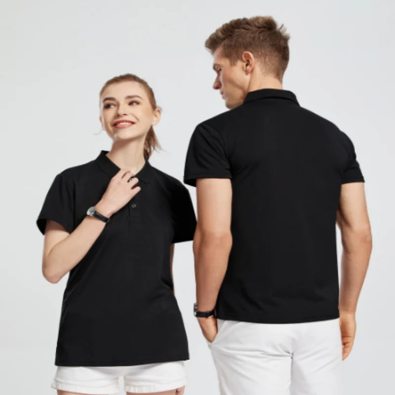 الصلبة اللون التجاعيد مقاومة الرجال والنساء تي شيرت قميص بولو قميص مطبوعة شعار التطريز تنفس ملابس العمل تخصيص #3