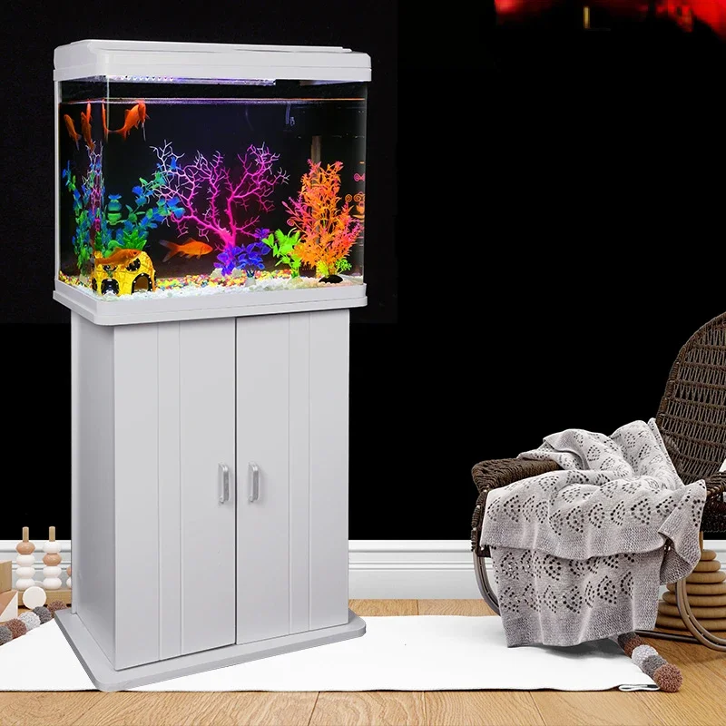 Fish Tank with Cabinet Living Room Home Small and Medium Lazy Change Water