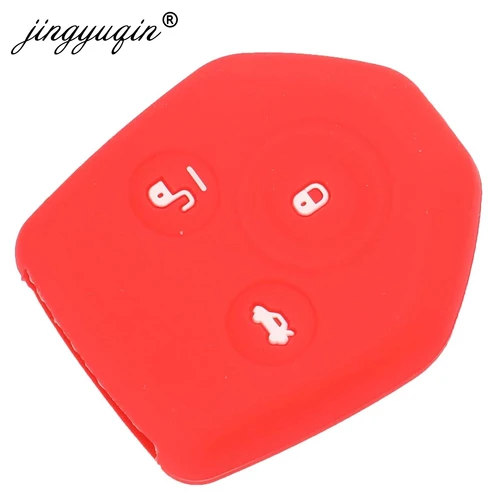 Imagen 2 del producto Jingyuqin-funda de silicona para llave de coche, soporte protector para Subaru Impreza Forester Legacy Outback XV Smart de 3 botones