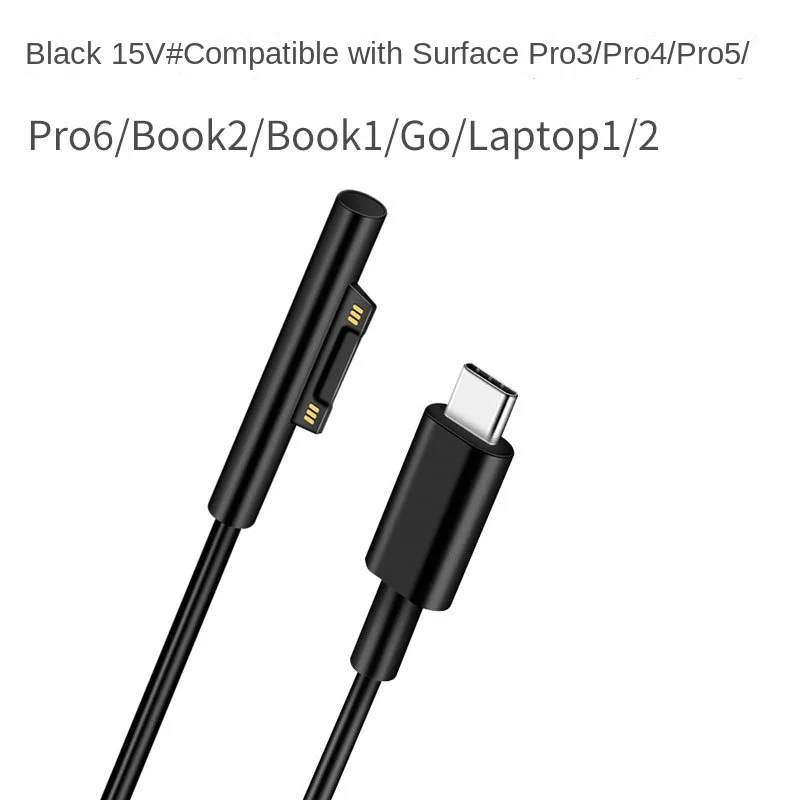 Microsoft Surface Tablet PRO3456 Charging Cable PD To TYPE C Fast Charge To PRO3/4/5/6 Universal