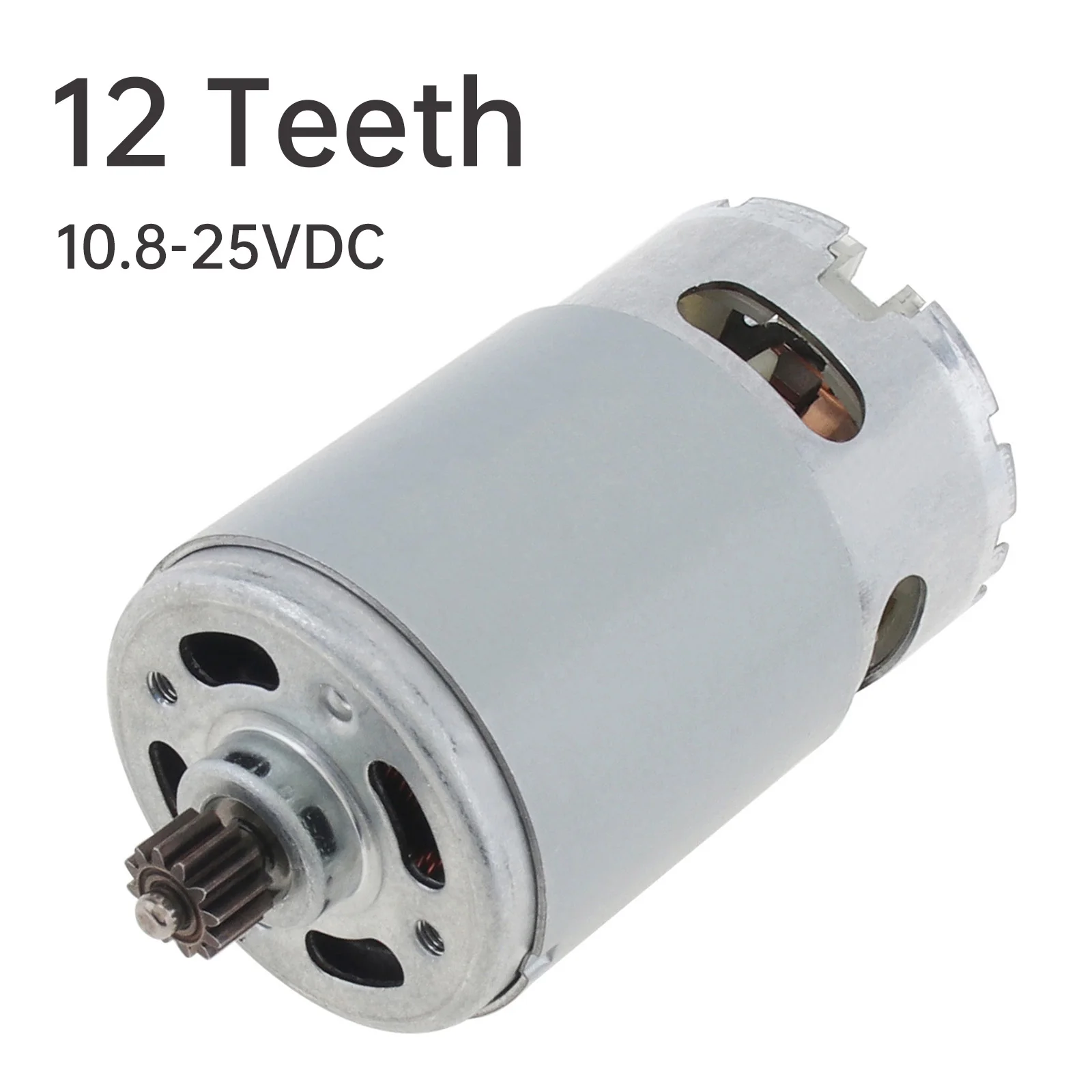 

RS550 12 Teeth DC Motor 10.8V 12V 14.4V 16.8V 18V 21V 25V 25000RPM Electric Saw Micro Motor for Electric Drill / Screwdriver