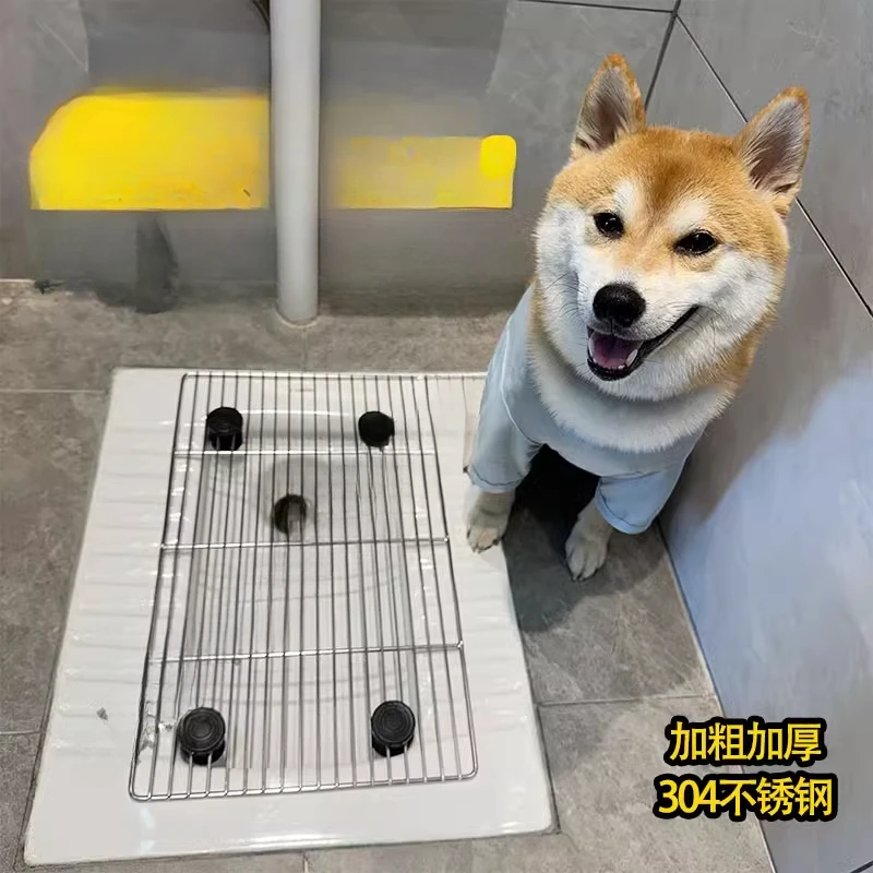 Grid squatting toilet dog toilet anti-stepping shit stainless steel grid