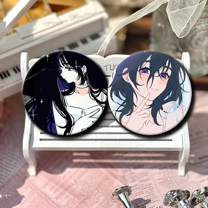 58mm Anime Alien Stage Sua Button Pins for Backpack Decor Cartoon Character Sua Round Brooch Clothes Accessories Jewelry Gift - Detail 1
